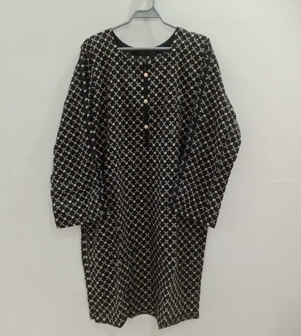 Black Embroidary Chicken Kari Kurti